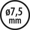 Wiertła do metalu Baildon BASIC DIN 338 RN NWKa 7,5 mm, HSS (S), 109-69 mm, wielokrotność 10