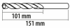 Wiertła do metalu Baildon BASIC DIN 338 RN NWKa 13 mm, HSS (S), 151-101 mm, wielokrotność 5
