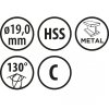 Wiertło do metalu Baildon BASIC DIN 338 RN NWKa 19 mm, HSS (S), 198-135 mm