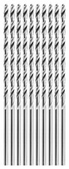 Wiertła do metalu Baildon BASIC DIN 340 RN NWKb 1 mm, HSS (S), 56-33 mm, wielokrotność 10