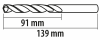 Wiertła do metalu Baildon BASIC DIN 340 RN NWKb 5,5 mm, HSS (S), 139-91 mm, wielokrotność 10