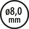 Wiertła do metalu Baildon BASIC DIN 340 RN NWKb 8 mm, HSS (S), 165-109 mm, wielokrotność 10