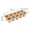 Rozsadniki torfowe małe (2x5 otworów) 22 x 8.5 x 5.5 cm,10 sztuk