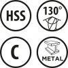 Komplet wierteł do stali i żeliwa NWKa INOX M-19, 1,0-10,0 mm, szlifowane, HSS-E Co5 (19 szt.)
