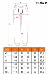 Spodnie robocze OUTDOOR, typu jogger, zielone, rozmiar XS