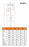 Spodnie robocze OUTDOOR, 2 way stretch, szare, rozmiar L