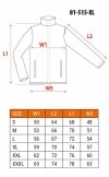 Bluza rozpinana OUTDOOR, pique, szara, rozmiar XL