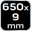 Opaski zaciskowe EXTREME 9.0 × 650 mm, białe, 50 szt.
