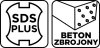 Wiertło do betonu zbrojonego SDS Plus 6 x 260 mm, quatro