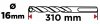 Wiertło do betonu zbrojonego SDS Plus 16 x 310 mm, quatro