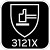 Rękawice robocze, poliester pokryty lateksem (crincle),3121X, rozmiar 10