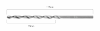 Wiertło do metalu HSS, DIN 340, przedłużane, 4 mm