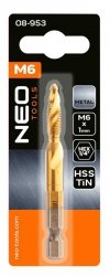 Wiertło gwintujące HSS TiN, M6x1 mm, Hex