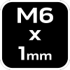 Wiertło gwintujące HSS TiN, M6x1 mm, Hex