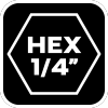 Wiertło gwintujące HSS TiN, M10x1,5 mm, Hex