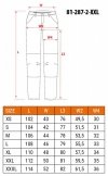 Spodnie robocze Mix&Match, Canvas, czarne, rozmiar XXL