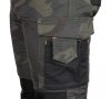 Spodnie robocze Mix&Match, Canvas, wzmocnienia z Cordury, zielone moro, rozmiar L