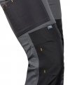 Spodnie robocze Mix&Match, Canvas, wzmocnienia z Cordury, szaro-czarne, rozmiar XS