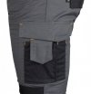 Spodnie robocze Mix&Match, Canvas, wzmocnienia z Cordury, szaro-czarne, rozmiar L