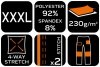 Spodnie robocze Mix&Match, 4 way stretch, granatowo-zielone, rozmiar XXXL