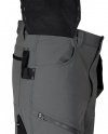 Spodnie robocze Mix&Match, 4 way stretch, z kaburami, Cordura, szaro-czarne, rozmiar M