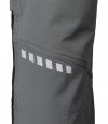 Spodnie robocze Mix&Match, 4 way stretch, z kaburami, Cordura, szaro-czarne, rozmiar XL