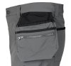 Spodnie robocze Mix&Match, 4 way stretch, z kaburami, Cordura, szaro-czarne, rozmiar XXL