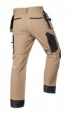Spodnie robocze Mix&Match, 4 way stretch, z kaburami, Cordura, beżowo-czarne, rozmiar XL