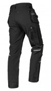 Spodnie robocze Mix&Match, 4 way stretch, z kaburami, Cordura, czarne, rozmiar XXXL