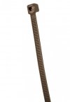 Opaski zaciskowe ogrodowe 4,8 x 160mm, 50 szt., brązowe