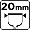 Dłuto płaskie SDS Plus 20 x 14 x 250 mm