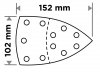 Papiery ścierne na rzep, żelazko 102 x 152 mm, P60, 5 szt., z 11 otworami