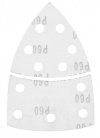 Papiery ścierne na rzep, żelazko 102 x 152 mm, P60, 5 szt., z 11 otworami
