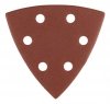 Papiery ścierne delta na rzep 93 x 93 mm, P100, 5 szt., z 6 otworami (3 szt.)