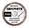 Ściernica listkowa trzpieniowa 30 x 15 x 6 mm, P120 (3 szt.)