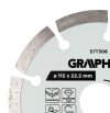 Tarcza diamentowa do cięcia segmentowa, 115 x 22.2 mm, na sucho i mokro