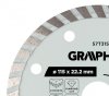 Tarcza diamentowa do cięcia turbo, 115 x 22.22 mm, na sucho