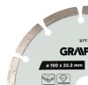 Tarcza diamentowa do cięcia segmentowa, 150 x 22.2 mm, na sucho