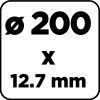 Tarcze szlifierskie 200 x 20/16/12.7 x 20 mm, P60, 2 szt.