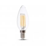 Żarówka LED V-TAC 6W Filament E14 Świeczka VT-2327 2700K 800lm