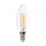 Żarówka LED V-TAC 5,5W E14 Filament Świeczka Ściemnialna VT-21125 3000K 600lm