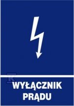 WYŁĄCZNIK PRĄDU TABLICA INFORMACYJNA (SZT)