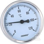 TERMOMETR 63 MM 1/2 AXIALNY 0-120OC (SZT)