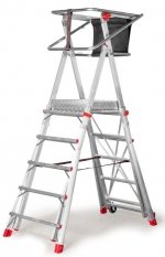 DRABINA/PODEST ROBOCZY PLS5 130/238CM 5 STOPNI (1 SZT)
