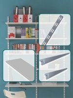 LISTWA ŚCIENNA PODWÓJNA BRAKET PLATINUM 50CM (1 SZT)
