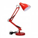 LAMPA BIURKOWA DIAN 60W E27 STAL, CZERWONA (1 SZT)