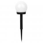 LAMPA SOLARNA 6500K LED KULA BIAŁA PLASTIK CZARNY (1 SZT)