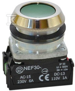 NEF30-KXY-ZIELONY PRZYCISK (SZT)