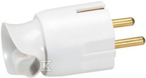 WTYCZKA 2P+Z 16A BIAŁA OBROTOWA (SZT)