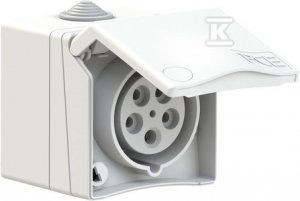GN.N/T PRZLO.ZA. 16A/5P/400V DESIGN IP44 (SZT)